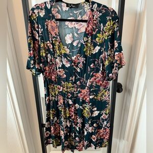 Lulus floral button up dress